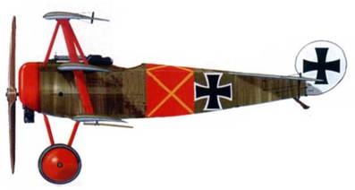Боевое применение трипланов Fokker Dr I в Первой Мировой войне Боевое применение трипланов Fokker Dr I в Первой Мировой войне