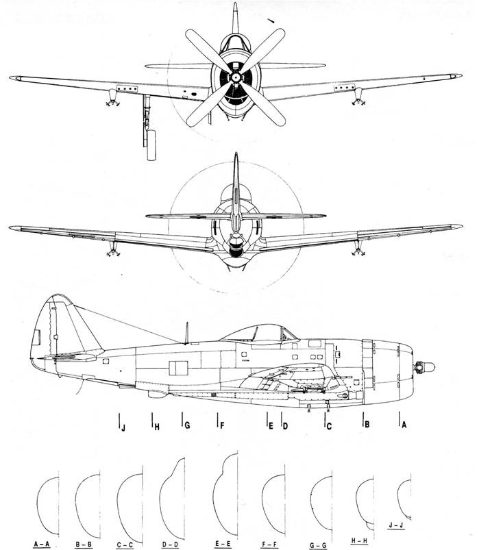 Р-47 «Thunderbolt» Тяжелый истребитель США Р-47 «Thunderbolt» Тяжелый истребитель США